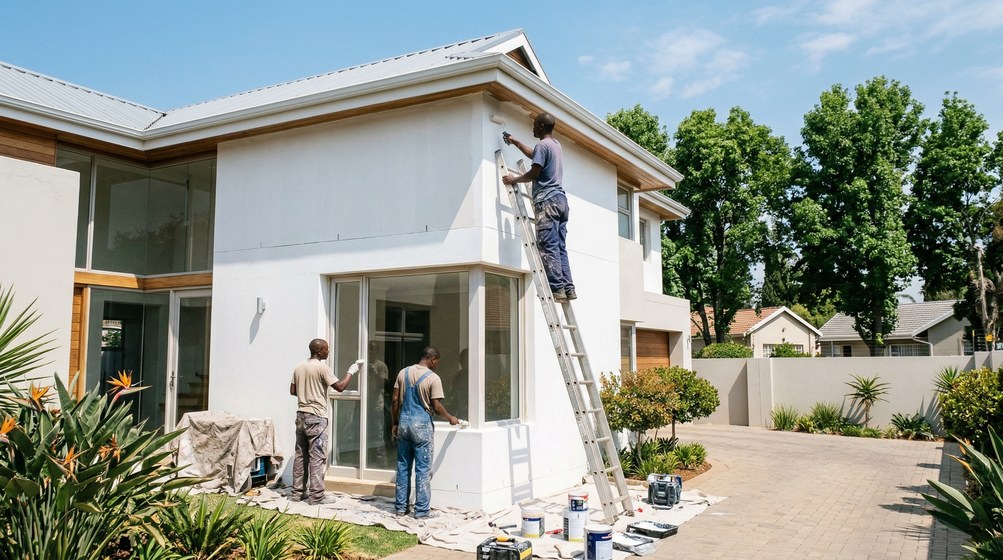 House painters working in Panorama, Cape Town